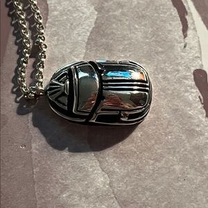 Tiffany & Co. Silver Scarab necklace NO LONGER MADE RARE